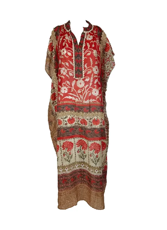 fitted evening dress-9240022 Printed Kaftan Dress *Last Piece