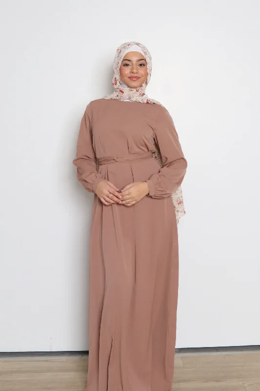 retro mini dress-Camel Deluxe Soft Maxi Dress