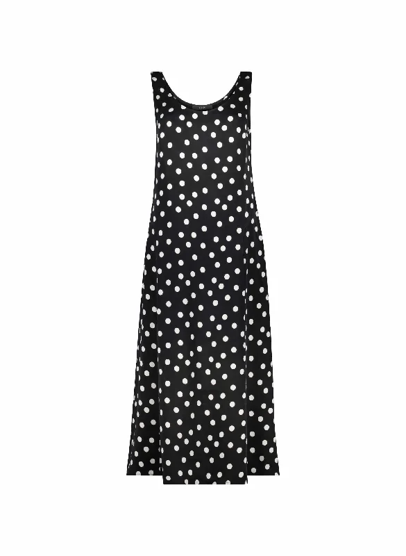 Black Polka Dot Print