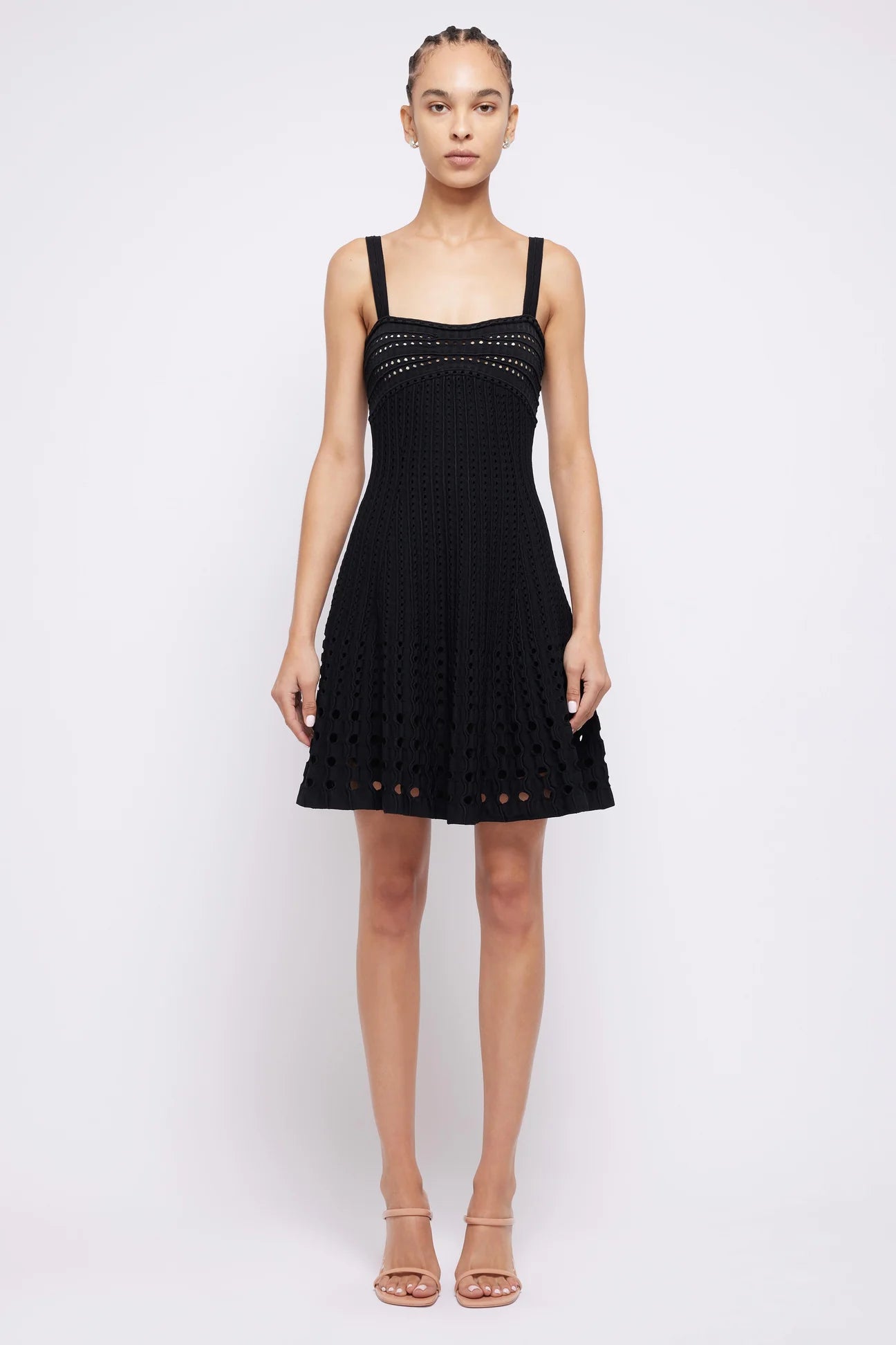 fringed evening dress-Franklin Mini Dress - Black