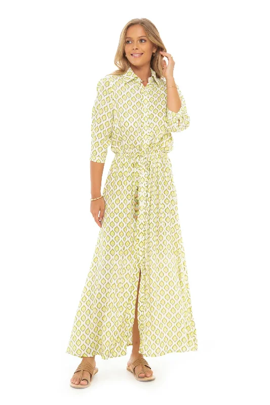 checked sundress-Jaipur Long Shirt Dress