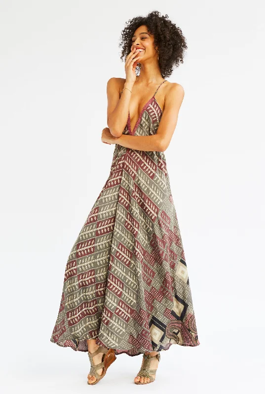 chevron maxi dress-Malibu Magic Dress