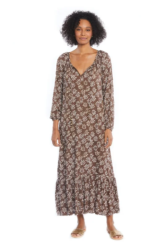 hand-stitched dress-Palm Bali Long Dress