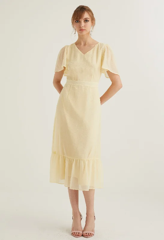 snow white sundress-Ruffle Tiered Belted Drop Waist Dress