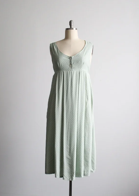 gypsy sundress-sage dot sundress