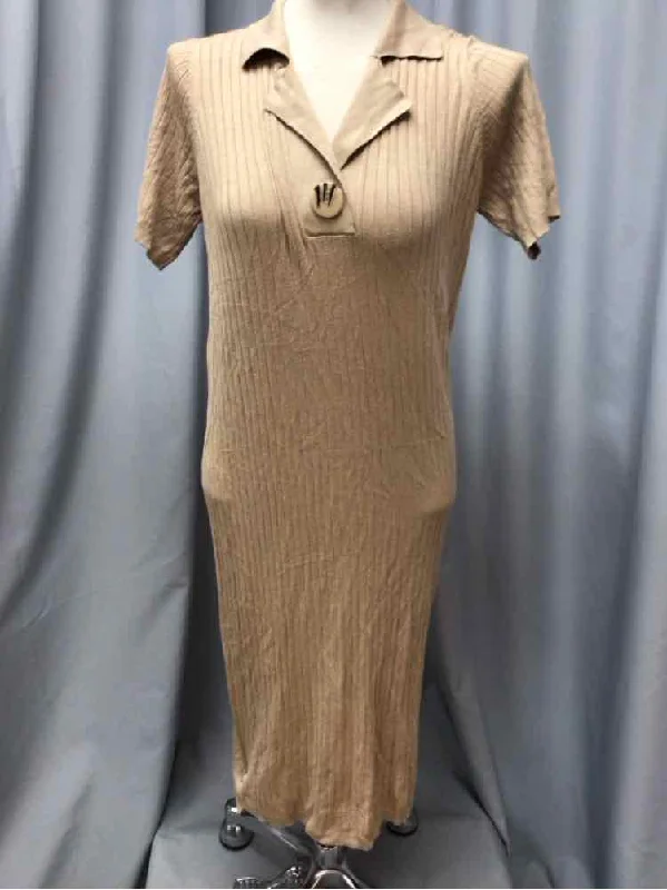 soft peach dress-ICHI SIZE SMALL Ladies DRESS