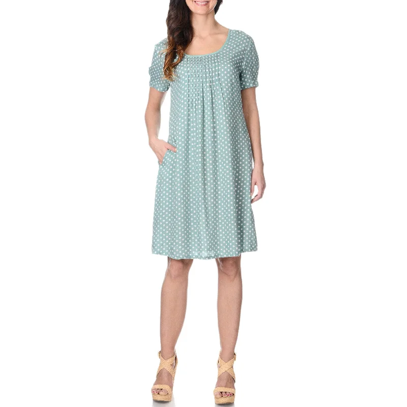 retro cocktail dress-La Cera Women's Polka Dot Print Dress