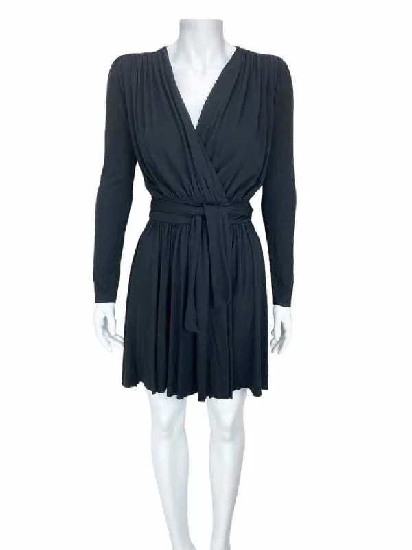 voluminous cocktail dress-Rachel Pally Women's Knit Wrap Dress Black Size XS