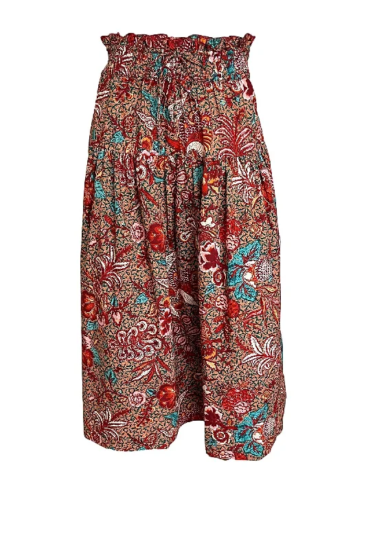 hand-embroidered flared skirt-Kyra Skirt