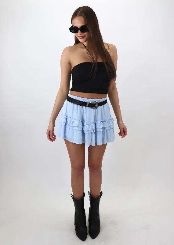 retro pencil skirt-Adore You Skirt ★ Baby Blue