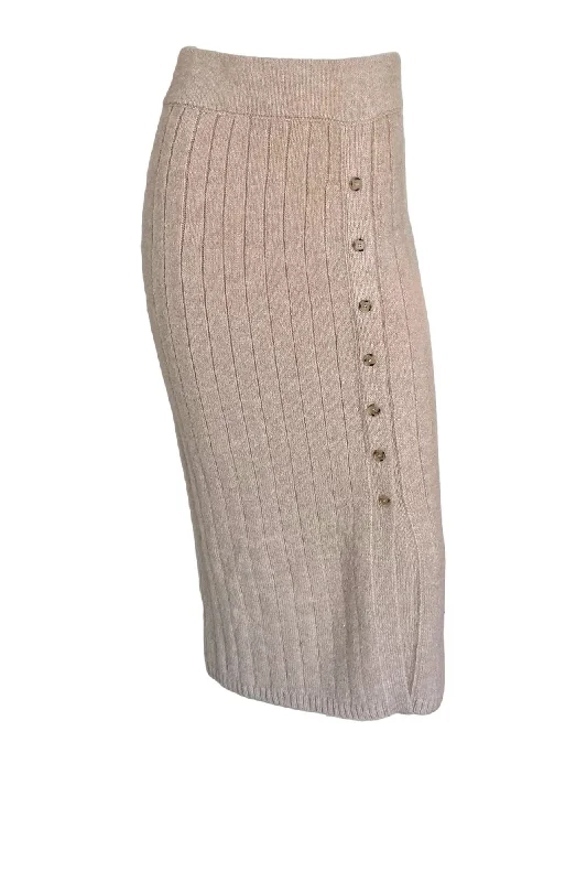 salmon pink pencil skirt-Shaya Skirt